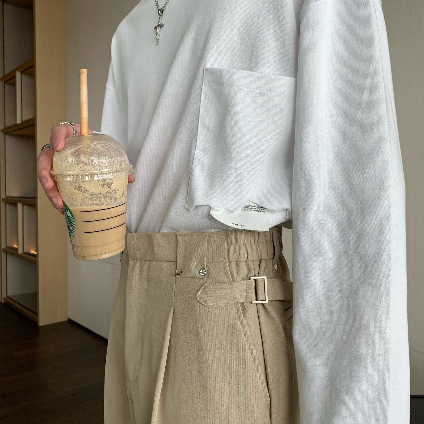 Cui Essential Waist Clip Trousers-korean-fashion-Pants-Cui's Closet-OH Garments