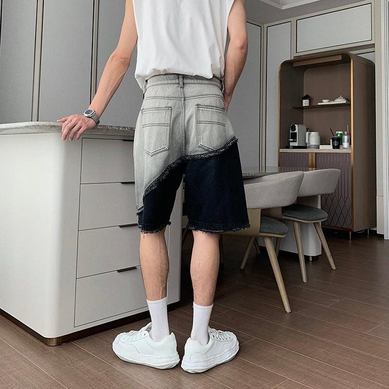 Hua Diagonal Ombre Shorts-korean-fashion-Shorts-Hua's Closet-OH Garments