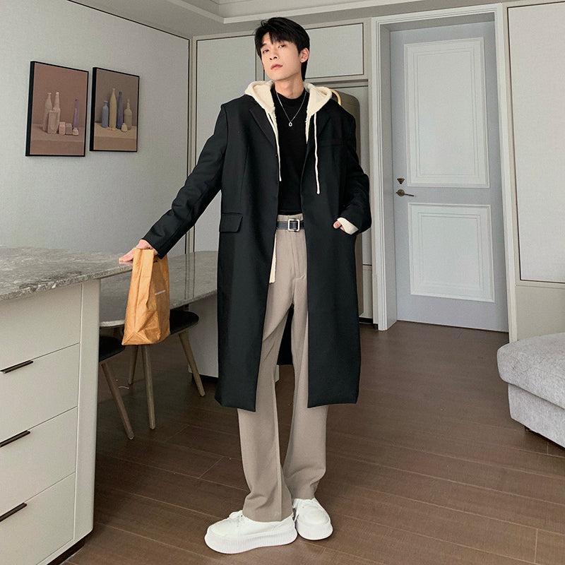 Hua Essential Front Flap Overcoat-korean-fashion-Long Coat-Hua's Closet-OH Garments