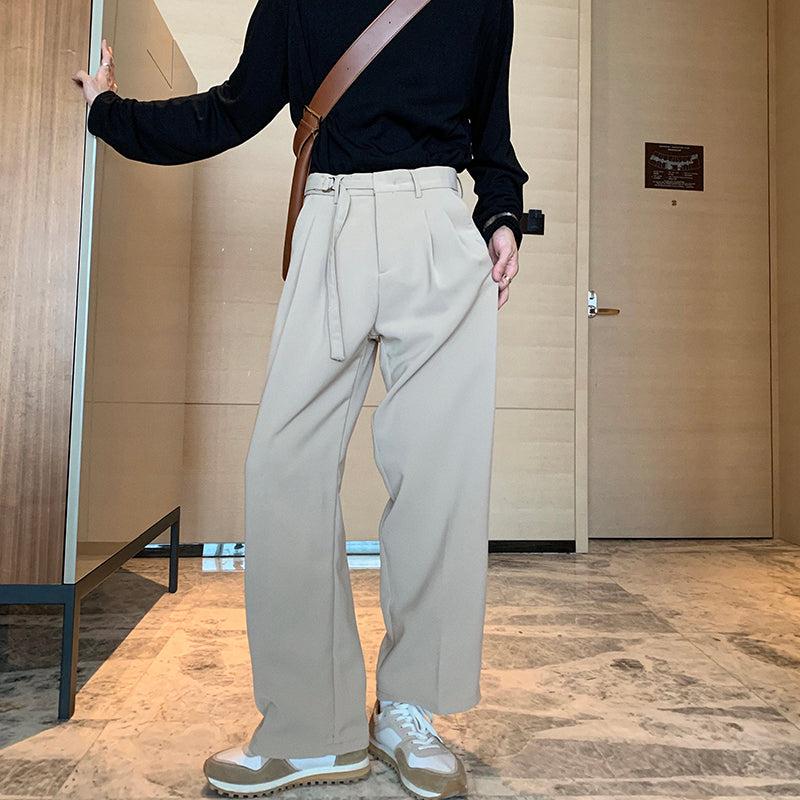Hua Essential Waist Adjustable Trousers-korean-fashion-Pants-Hua's Closet-OH Garments