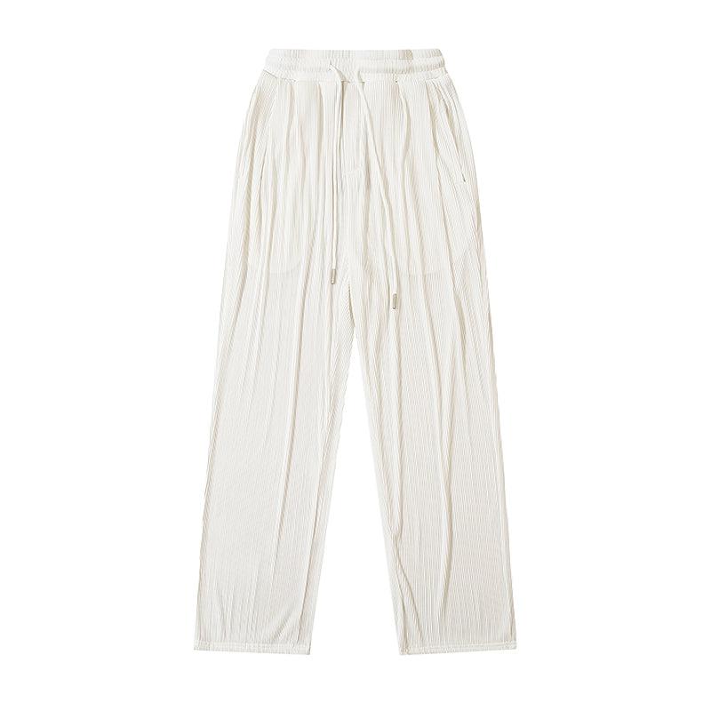 Hua Flowy Drawstring Silk Pants-korean-fashion-Pants-Hua's Closet-OH Garments
