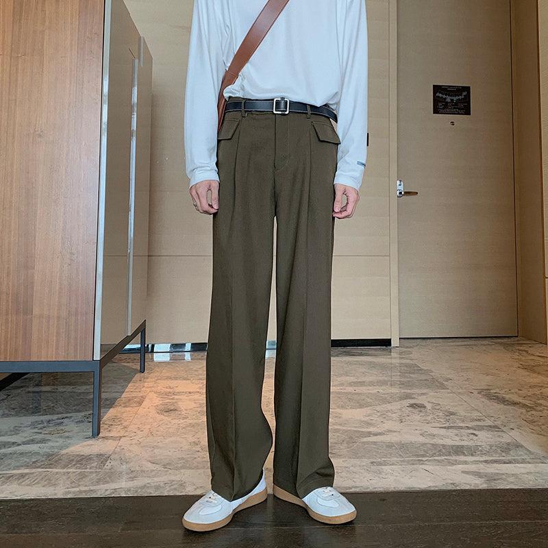 Hua Front Pocket Flap Pants-korean-fashion-Pants-Hua's Closet-OH Garments