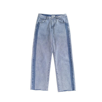Hua Side Highlight Ankle Cut Jeans-korean-fashion-Jeans-Hua's Closet-OH Garments