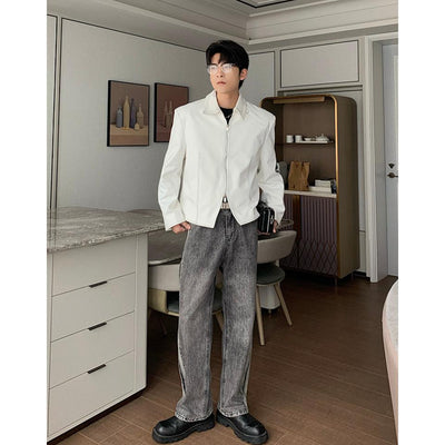 Hua's Stiff Collar Jacket-korean-fashion-Jacket-Hua's Closet-OH Garments