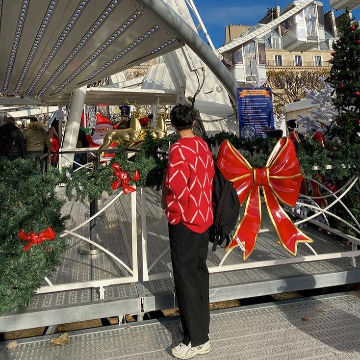 OH Argyle Pattern Sweater-korean-fashion-Sweater-OH Atelier-OH Garments