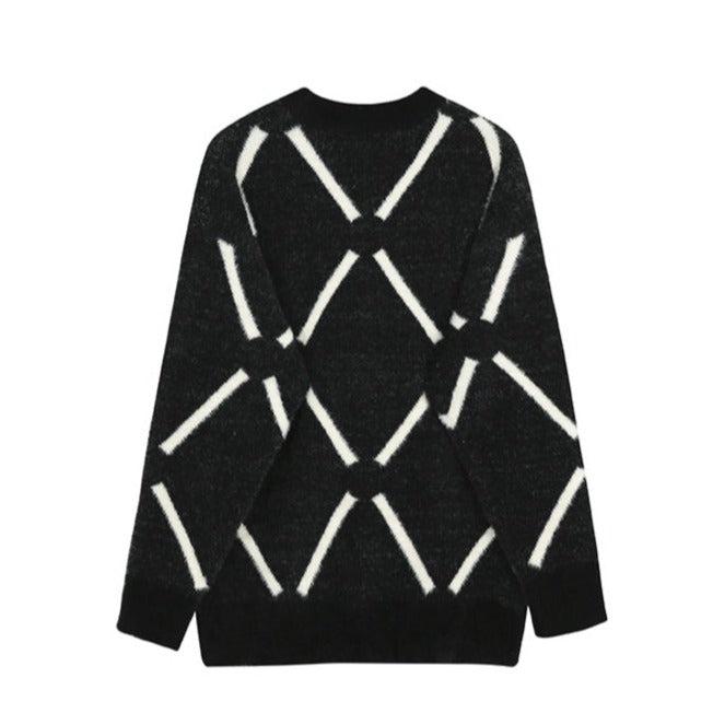 OH Argyle Pattern Sweater-korean-fashion-Sweater-OH Atelier-OH Garments