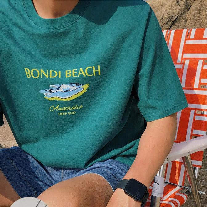 OH Bondi Beach Print T-Shirt-korean-fashion-T-Shirt-OH Atelier-OH Garments