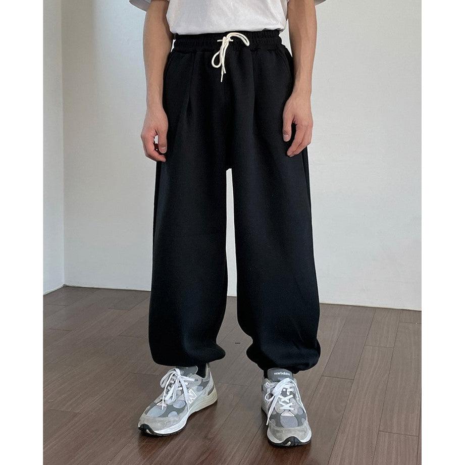OH Casual Drawstring Sweat Pants-korean-fashion-Pants-OH Atelier-OH Garments