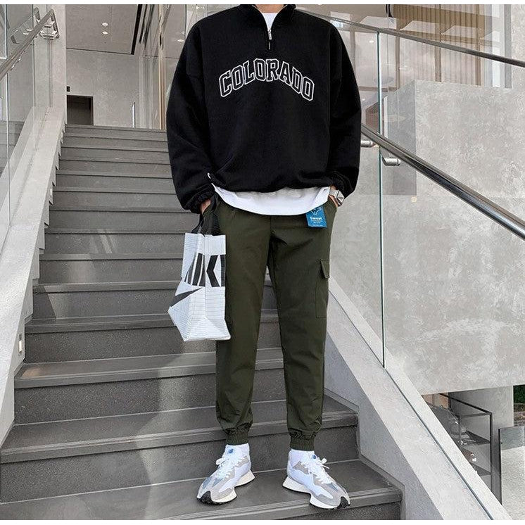 OH Colorado Collegiate Letters Half-Zip-korean-fashion-Half-Zip-OH Atelier-OH Garments