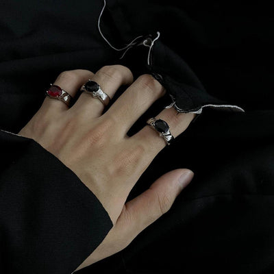 OH Dark Stone Ring-korean-fashion-Ring-OH Atelier-OH Garments