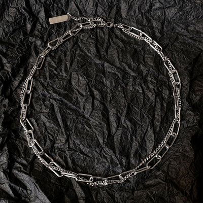 OH Double Chain Necklace-korean-fashion-Necklace-OH Atelier-OH Garments
