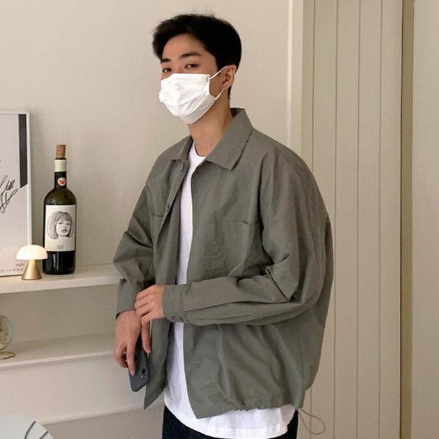 OH Double Pockets Outer Shirt-korean-fashion-Shirt-OH Atelier-OH Garments