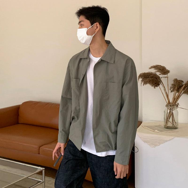 OH Double Pockets Outer Shirt-korean-fashion-Shirt-OH Atelier-OH Garments