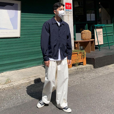 OH Double Pockets Outer Shirt-korean-fashion-Shirt-OH Atelier-OH Garments