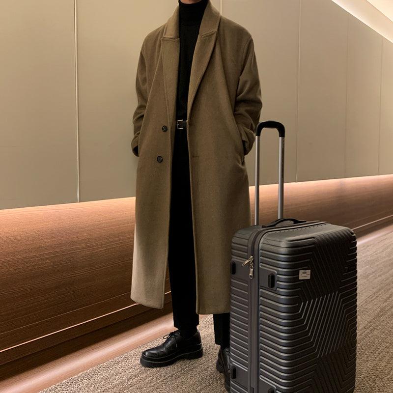 OH Dual Pocket Belted Overcoat-korean-fashion-Long Coat-OH Atelier-OH Garments