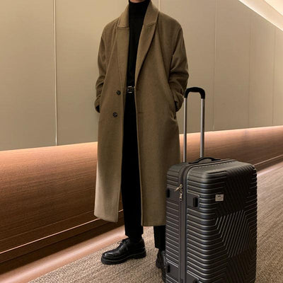 OH Dual Pocket Belted Overcoat-korean-fashion-Long Coat-OH Atelier-OH Garments