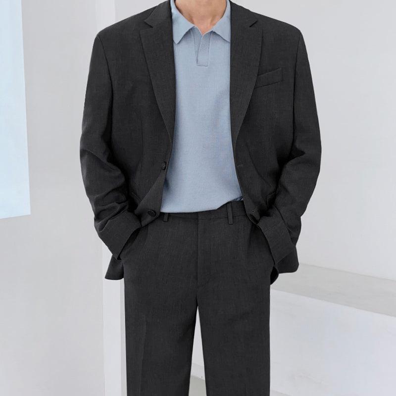 OH Essential Chic Blazer & Trousers Set-korean-fashion-Clothing Set-OH Atelier-OH Garments