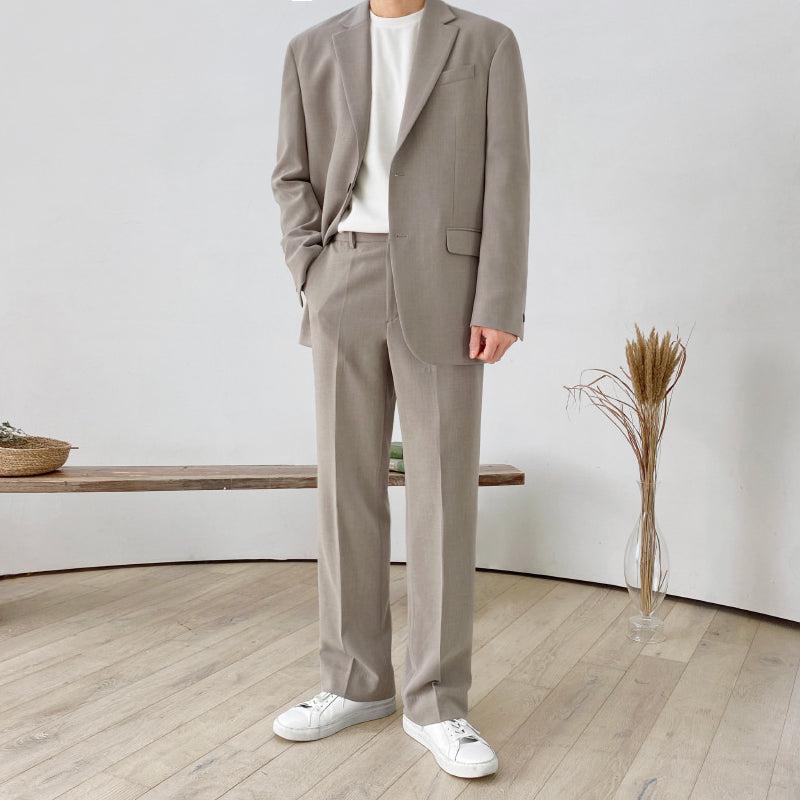OH Essential Chic Jacket & Trousers Set-korean-fashion-Clothing Set-OH Atelier-OH Garments