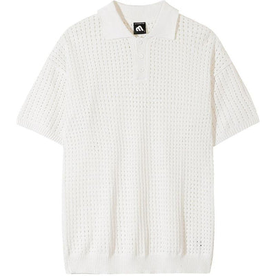 OH Essential Embossed Squares Polo-korean-fashion-Polo-OH Atelier-OH Garments