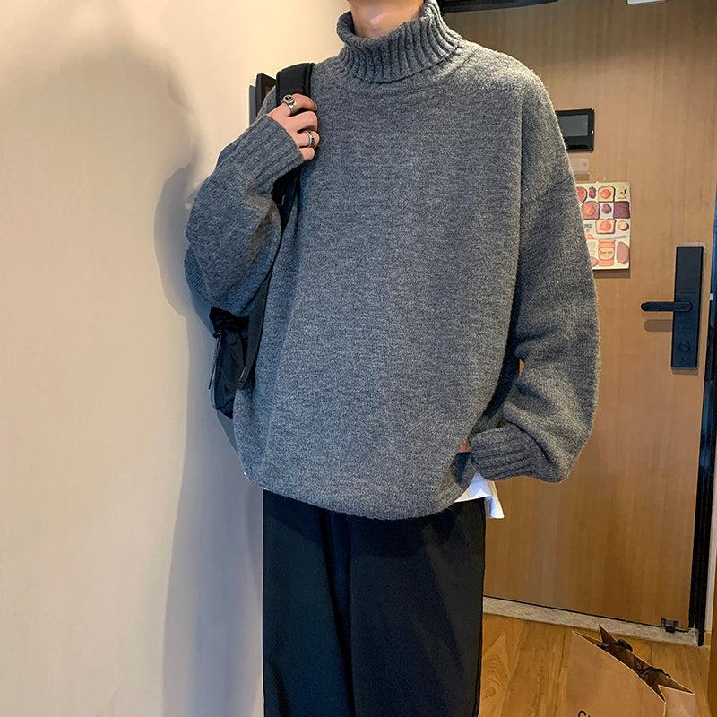 ニット・セーター HUECLOSET Turtle Neck Arm Warmer Knit SE269 Ribbed Knitted Turtleneck Side Slit Sweater Green | NA-KD