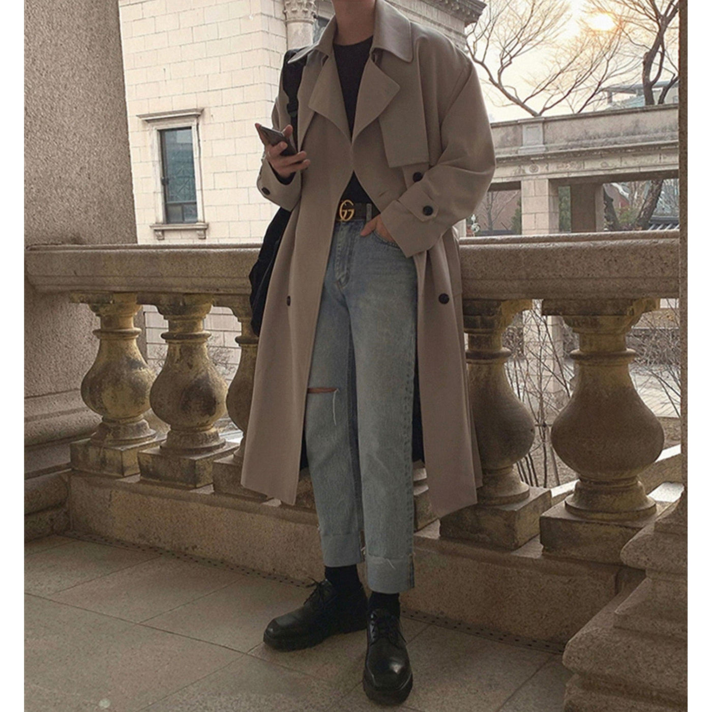 OH Essential Sartorial Trench Coat-korean-fashion-Long Coat-OH Atelier-OH Garments