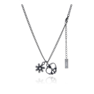 OH Flower Peace Skull Pendant Necklace-korean-fashion-Necklace-OH Atelier-OH Garments