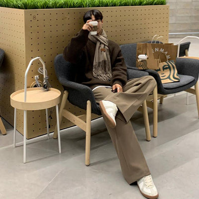 OH Front Fold Wide Pants-korean-fashion-Pants-OH Atelier-OH Garments