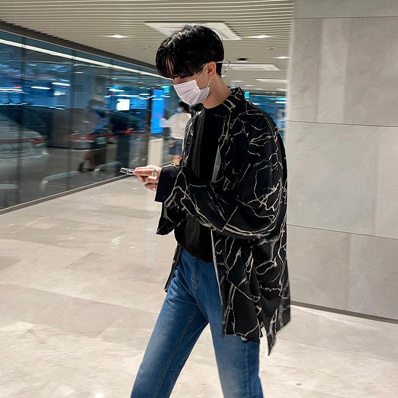 OH Hazy Electric Design Shirt-korean-fashion-Shirt-OH Atelier-OH Garments