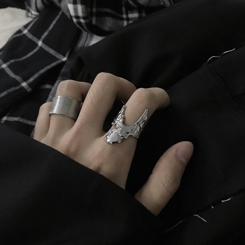 OH Melted Mercury Ring-korean-fashion-Ring-OH Atelier-OH Garments