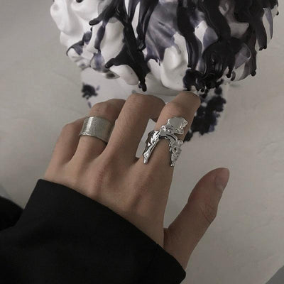 OH Melted Mercury Ring-korean-fashion-Ring-OH Atelier-OH Garments