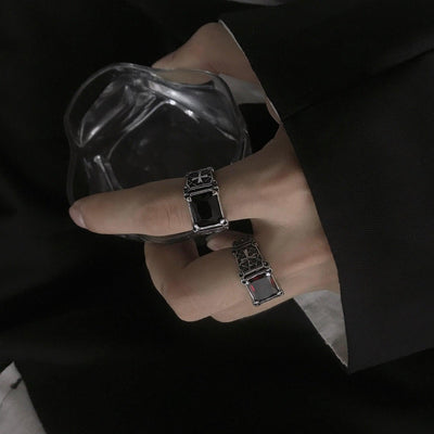 OH Octagon Stone Ring-korean-fashion-Ring-OH Atelier-OH Garments