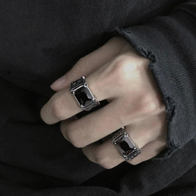 OH Octagon Stone Ring-korean-fashion-Ring-OH Atelier-OH Garments