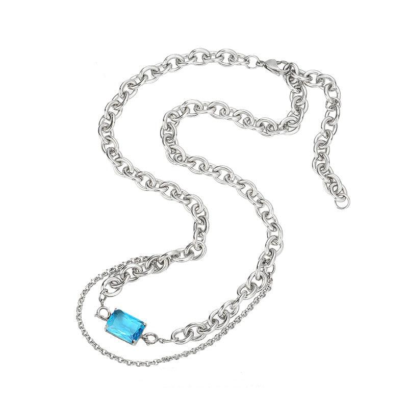 OH Rectangular Crystal Pendant Necklace-korean-fashion-Necklace-OH Atelier-OH Garments