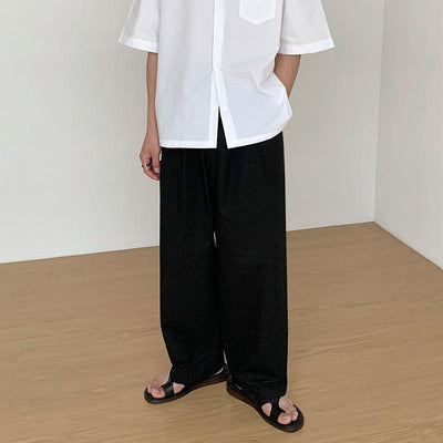 OH Relaxed Fit Wide Cut Pants-korean-fashion-Pants-OH Atelier-OH Garments