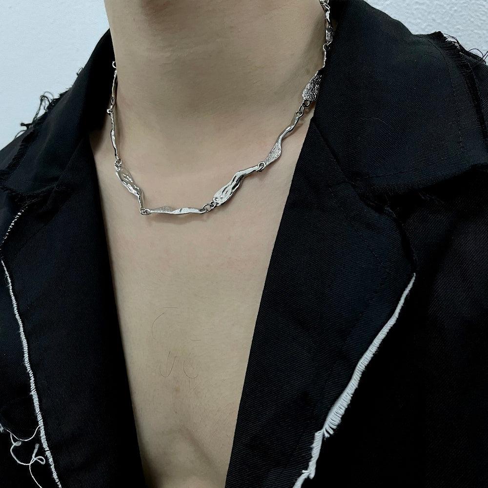 OH Silver Loops Necklace-korean-fashion-Necklace-OH Atelier-OH Garments