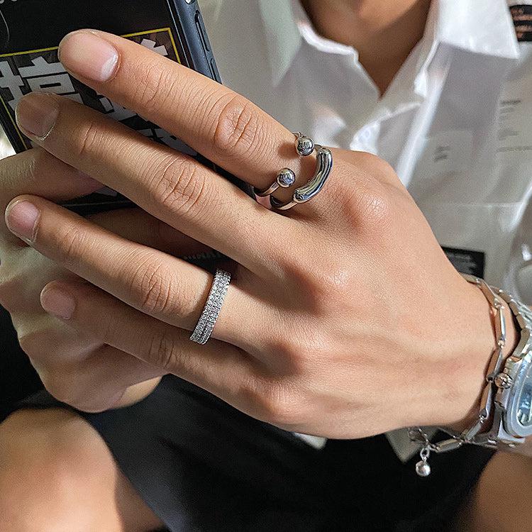 OH Silver Smile Ring-korean-fashion-Ring-OH Atelier-OH Garments