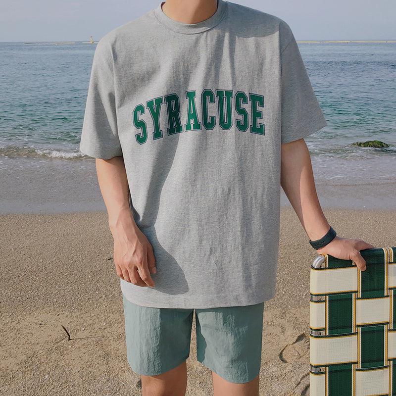 OH Syracuse College Font T-Shirt-korean-fashion-T-Shirt-OH Atelier-OH Garments
