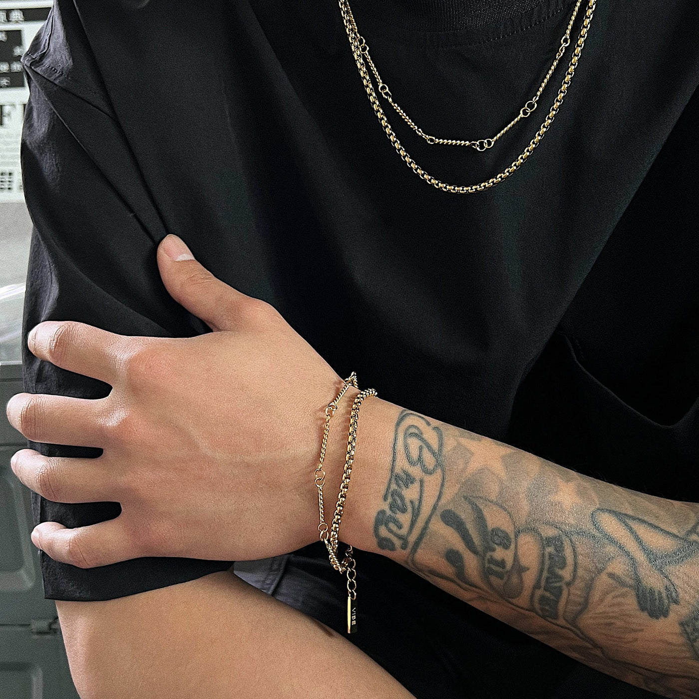 OH Thin Chains Linked Bracelet-korean-fashion-Bracelet-OH Atelier-OH Garments