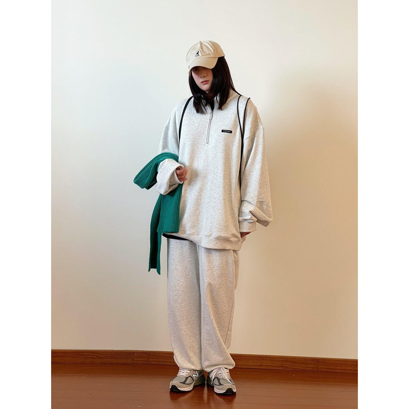 OH Track Fleece Half-Zip-korean-fashion-Half-Zip-OH Atelier-OH Garments