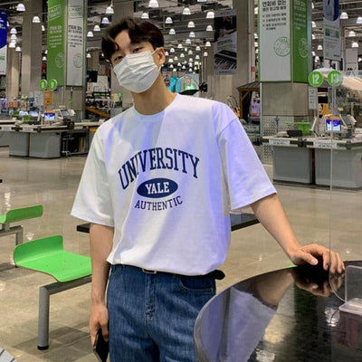 OH University Style T-Shirt-korean-fashion-T-Shirt-OH Atelier-OH Garments