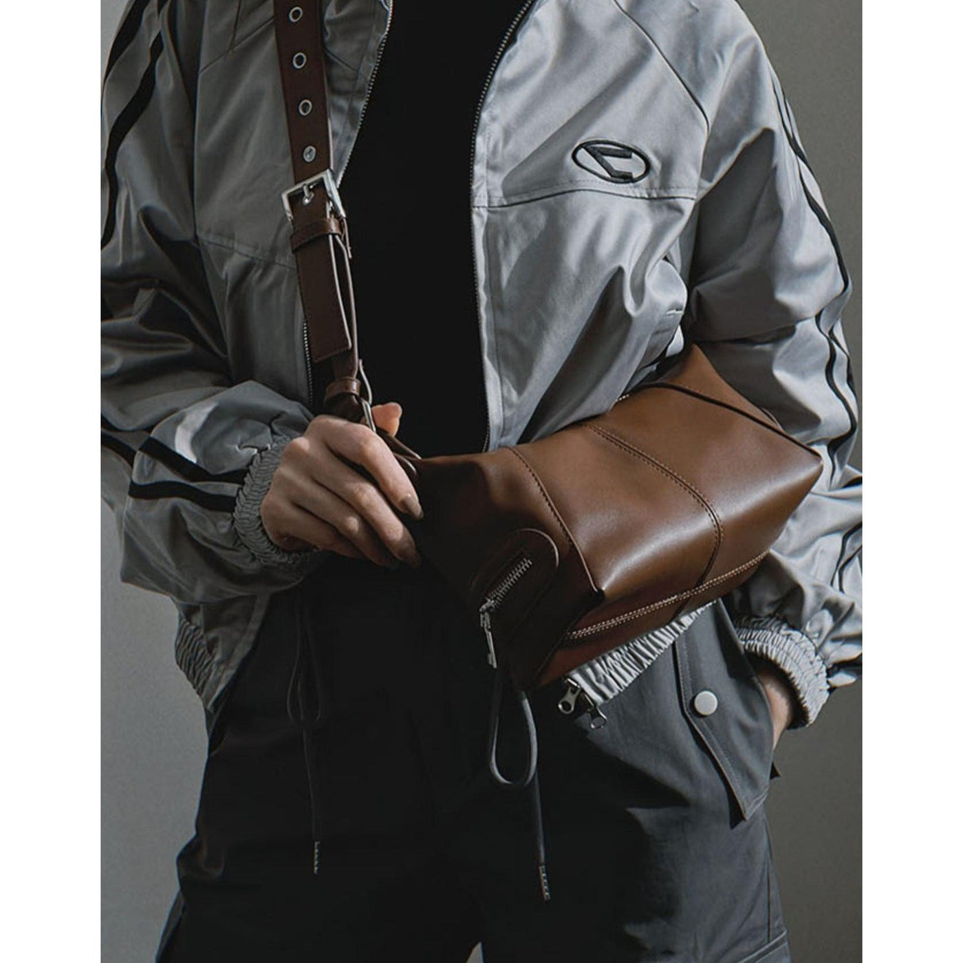 Taro Belt Strap Shoulder Bag-korean-fashion-Bag-Taro's Closet-OH Garments