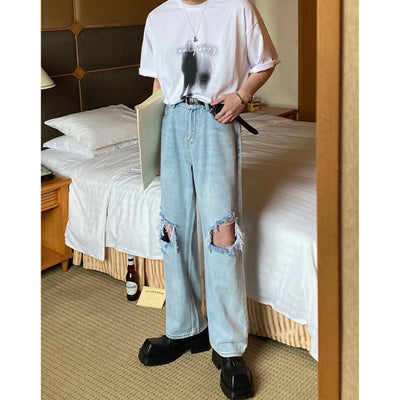 Woo Smoke Shadow T-Shirt-korean-fashion-T-Shirt-Woo's Closet-OH Garments