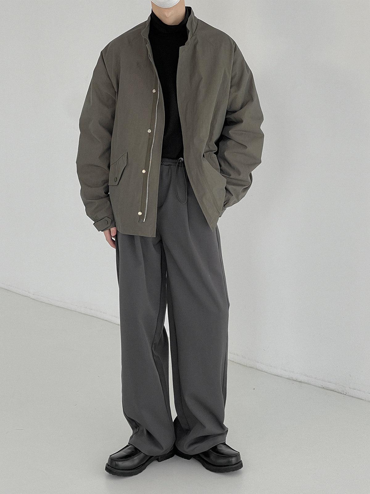 Zhou Buttons Multi-pocket Jacket-korean-fashion-Jacket-Zhou's Closet-OH Garments