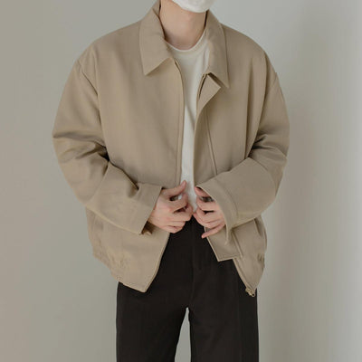 Zhou Casual Hidden Zipper Jacket-korean-fashion-Jacket-Zhou's Closet-OH Garments
