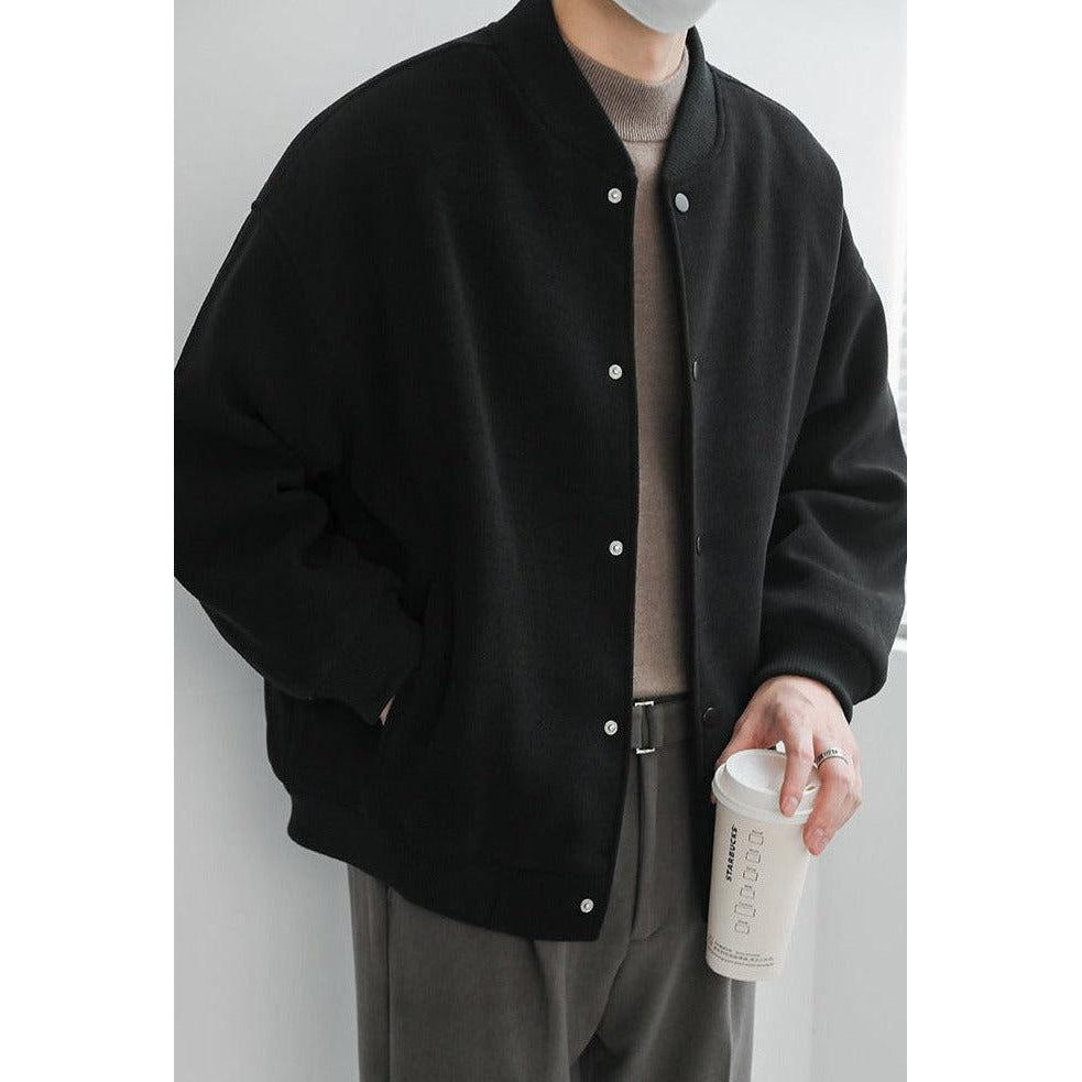 Zhou Casual Snap Button Jacket-korean-fashion-Jacket-Zhou's Closet-OH Garments