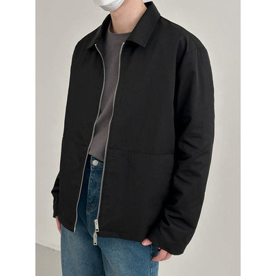 Zhou Casual Two Zipper Ends Jacket-korean-fashion-Jacket-Zhou's Closet-OH Garments
