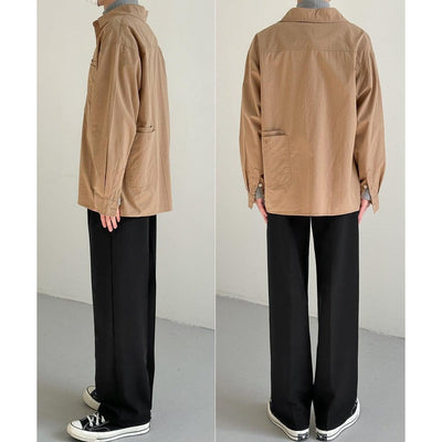 Zhou Casual Wide Pocket Shirt-korean-fashion-Shirt-Zhou's Closet-OH Garments