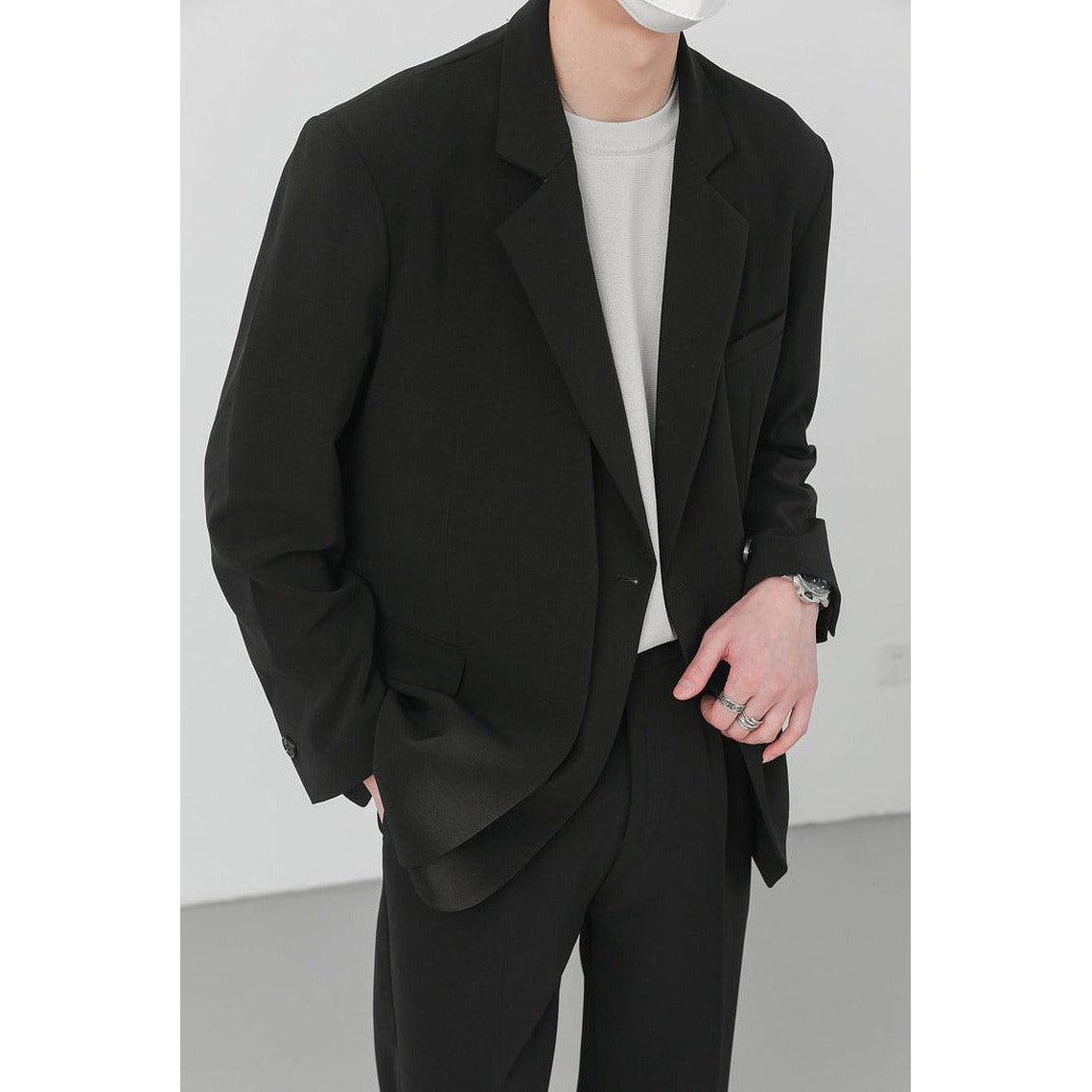 Zhou Classic Minimal Layer Blazer-korean-fashion-Blazer-Zhou's Closet-OH Garments