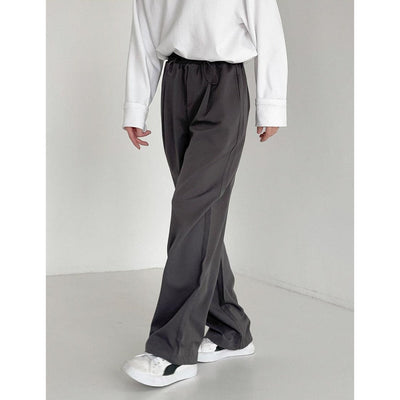Zhou DrawstringTextured Trousers-korean-fashion-Pants-Zhou's Closet-OH Garments