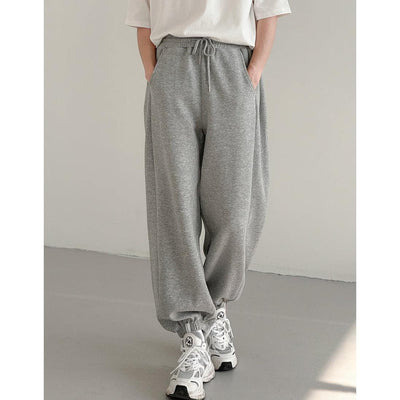 Zhou Elastic Waist Sweatpants-korean-fashion-Pants-Zhou's Closet-OH Garments